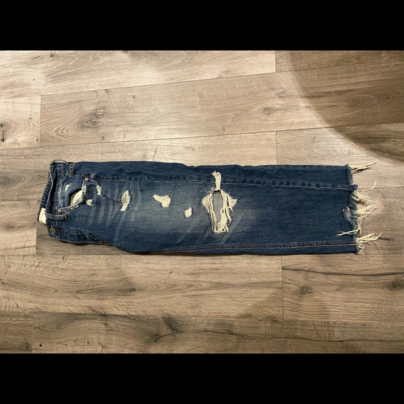 Garage ripped denim boyfriend jeans - Picture 2 of 4